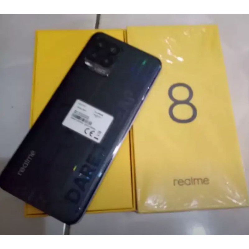 realme 8 Ram 8 Rom 128 gb hp second seken bekas lengkap murah siap pakai keren lengkap cod banjarmasin-1