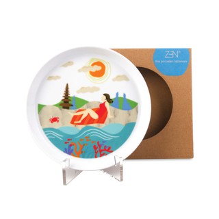  ZEN  Piring  Keramik  Beach Edition diameter 18 cm 