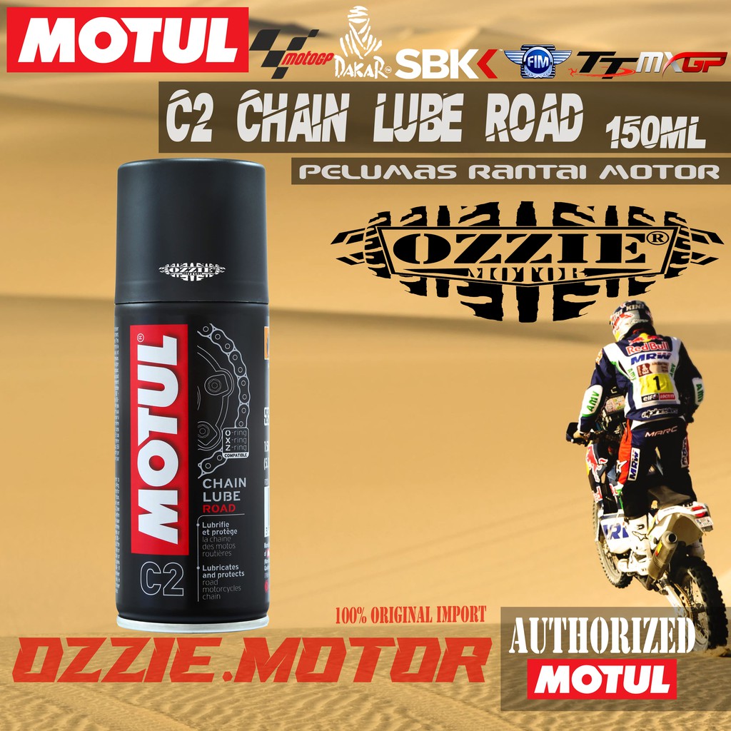 MOTUL C2 &amp; C3 CHAIN LUBE ROAD 150ml  OLI MOTOR IMPORT ORIGINAL