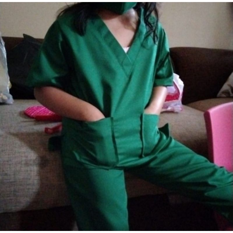 FREE ONGKIR BAJU PROFESI DOKTER ANAK TANGAN PENDEK - BAJU DOKTER KECIL - KOSTUM PROFESI ANAK SD / TK