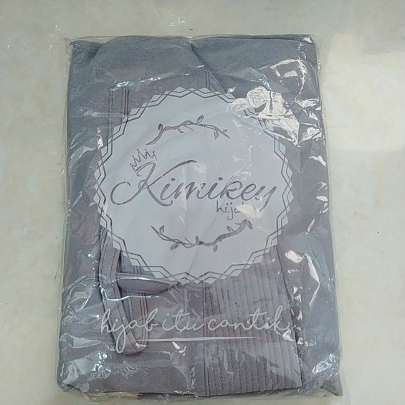 HIJAB INSTAN MAIDA ORI KIMIKEY HIJAB-Grey
