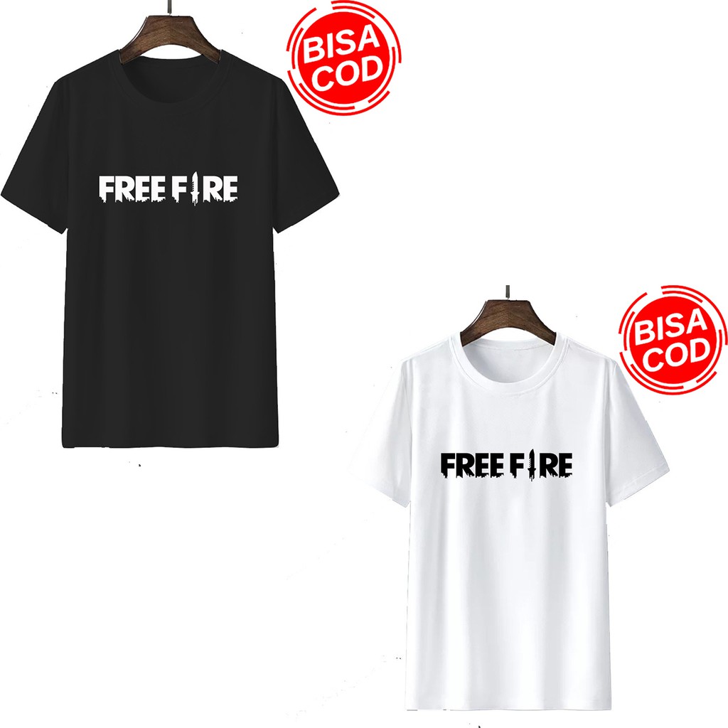 Kaos pria | kaos distro pria motip FREE FIRE MS026 | Kaos pria sablon digital unisex