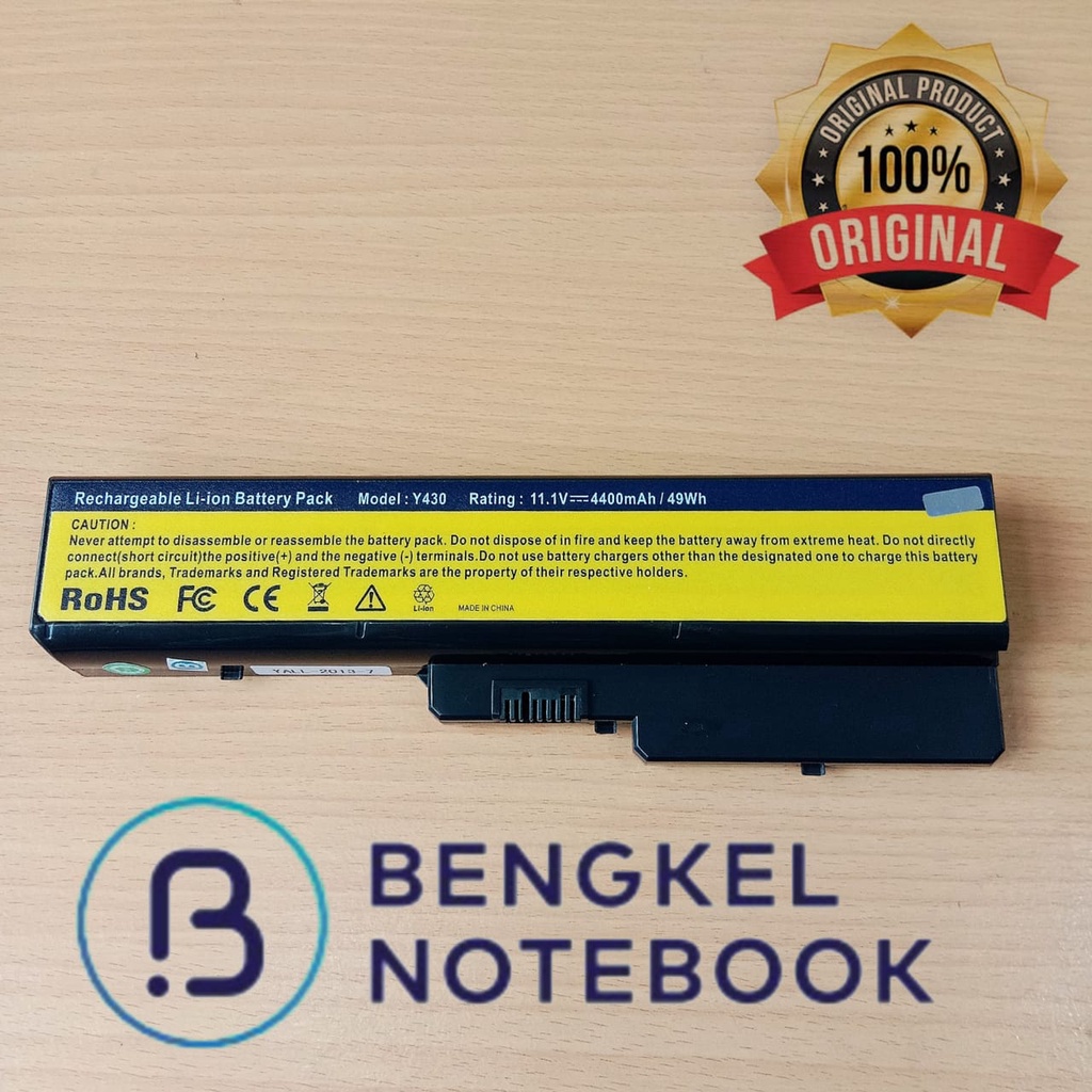 Baterai Laptop Lenovo Y430 L08O6D01 L08O6D02 L08S6D01 Y430 V450 V430A V450A Original