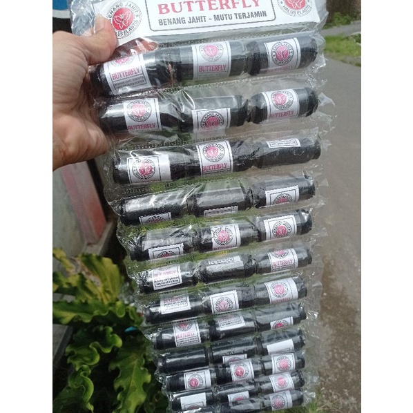(36pcs) Benang Jahit Hitam Putih Warna Murah Grosir