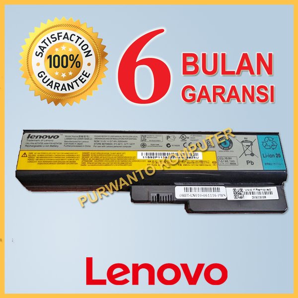 Original Baterai Laptop LENOVO 3000 G455 G455 0708 G455A G455G G455I G455L G530 G530 4151 G530 4446 