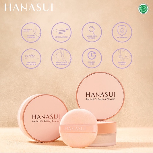 ❄️MATCHA❄️ HANASUI PERFECT FIT SETTING POWDER - BEDAK TABUR MATTE POWDER ORIGINAL