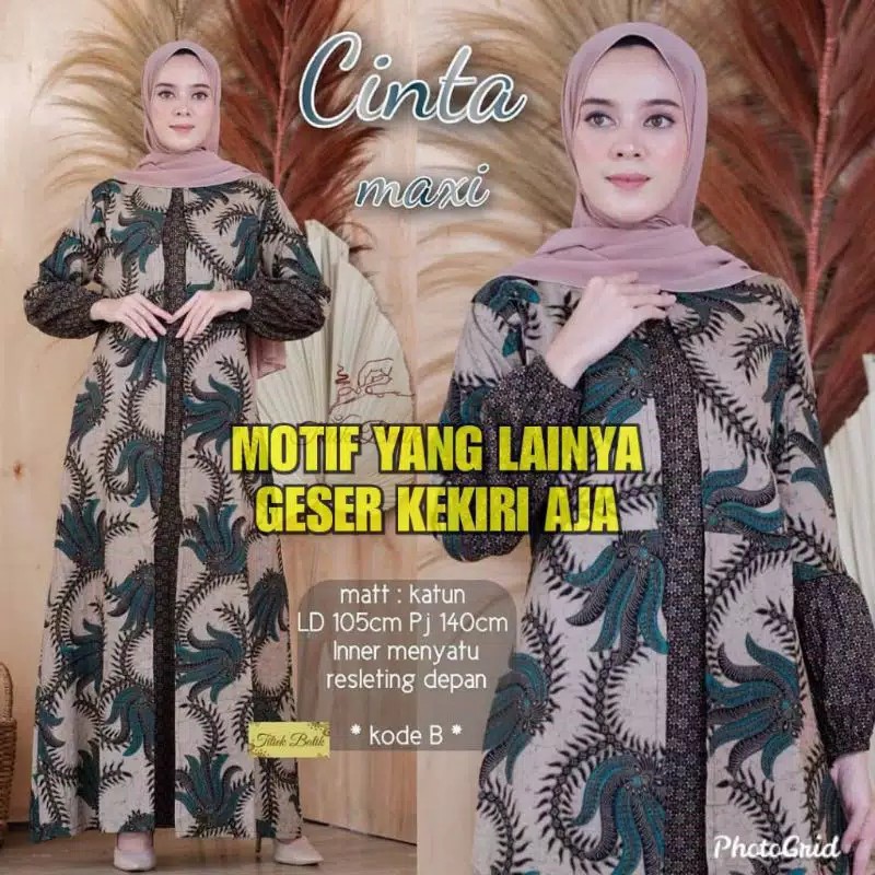 Gamis Batik Manggar,padi,sekar,cantik,kubis,kipas,daun,kupu