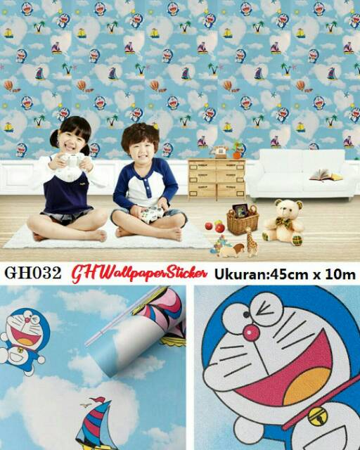 Wallpaper stiker anak berkarakter premium pvc 45 cmx10 mtr tayo terbaru