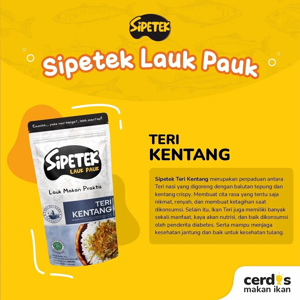 

Sipetek Lauk Pauk Teri Kentang