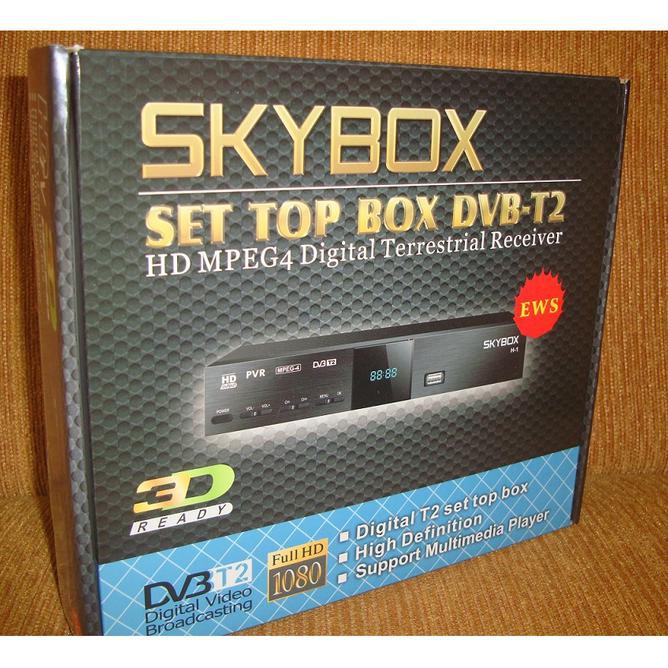 Ez5Y Set Top Box Dvb-T2 Dan Media Player Skybox Mini - Pakai Antena Biasa Fwvu