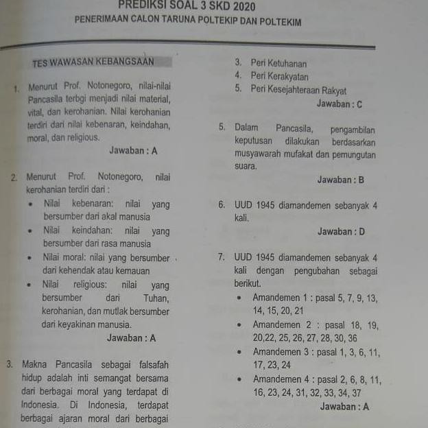 Soal Skd Poltekim Ilmusosial Id