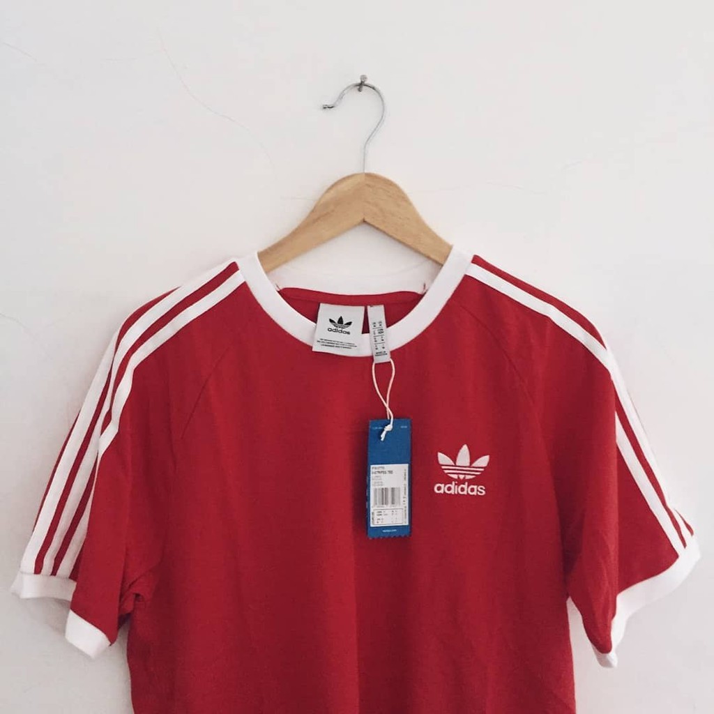 3 stripes tee red