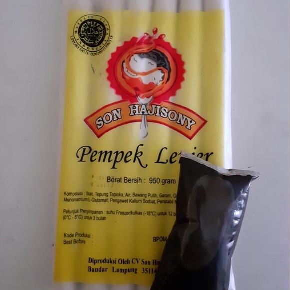 

Pempek Super Lenjer Adaan Asli Son Hajisony Lampung
