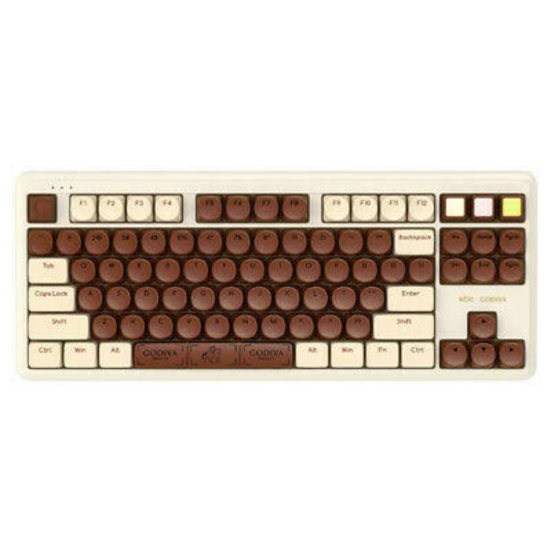 iKBC GODIVA PBT TKL Mechanical gaming keyboard wireless 2.4Ghz Coklat