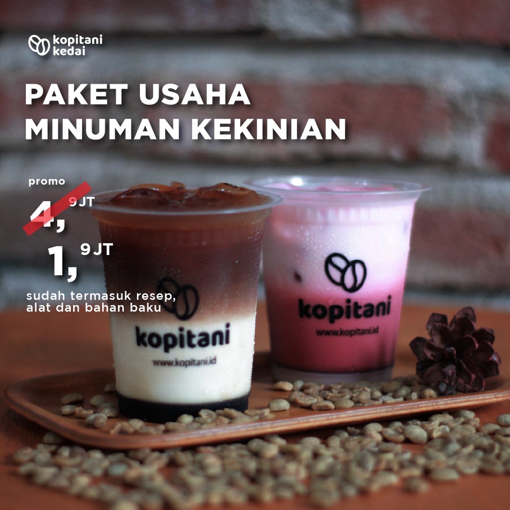 

Paket usaha minuman kekinian kopitani