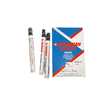 

SPIDOL WHITEBOARD SNOWMAN G-12 PERMANEN WARNA HITAM, BIRU DAN MERAH