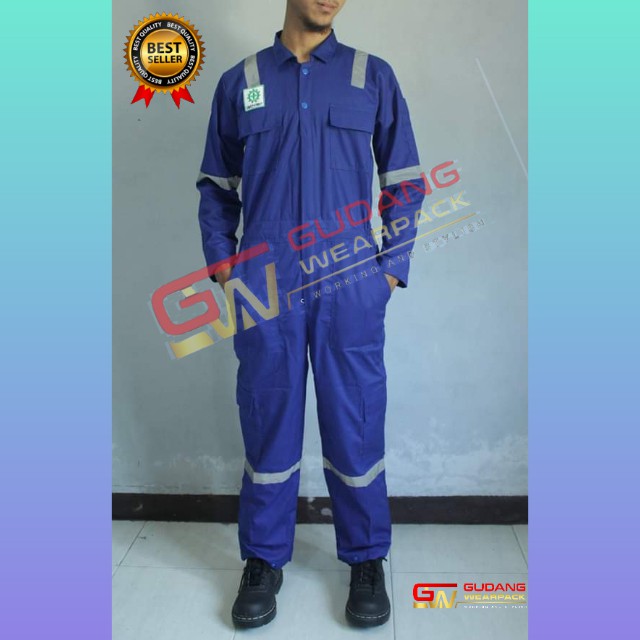 Gudang Wearpack - Pakaian Kerja Seragam Proyek Coverall - Terusan - One Piece Warna Benhur