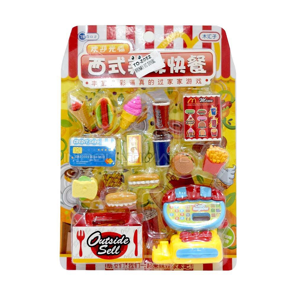 1Set Mainan Anak Mainan Edukasi Mini Market Mainan Kasir Playset Anak Miniatur TO-Z051 TO-Z052