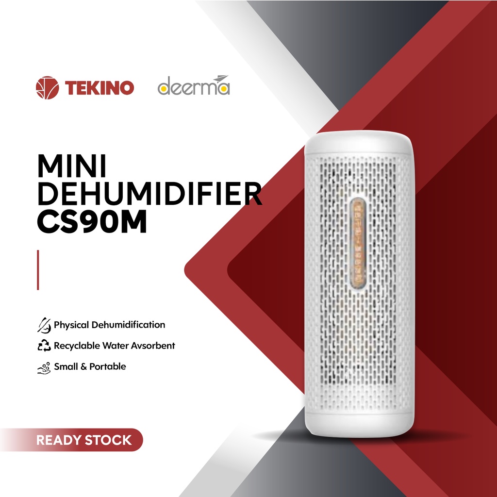 Deerma CS90M Mini Dehumidifier 20W 7.5x20.6x7.5cm Pengering Udara Portabel