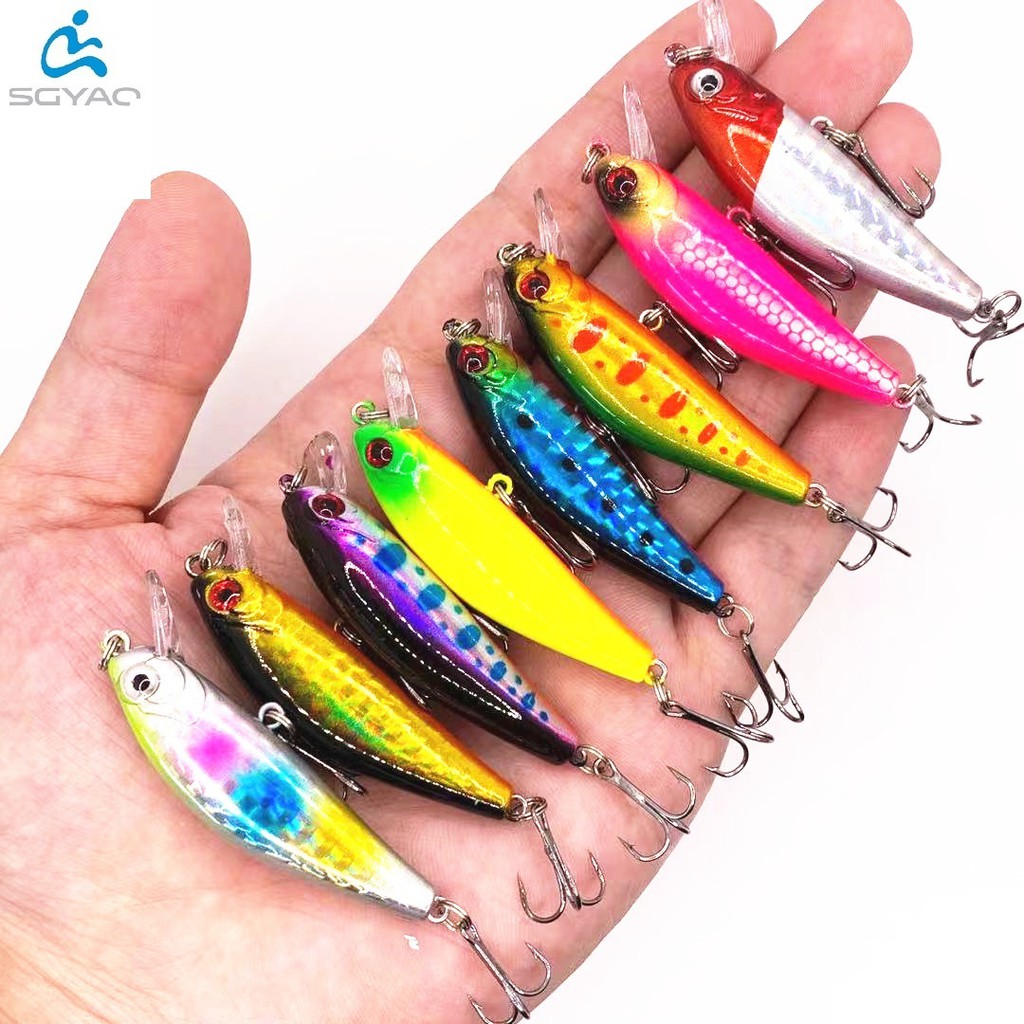 Shengyao 1Pcs New Sinking Minnow Fishing Lure 5.5cm 6.5g Swimbait Ikan Bass Kail Wobbler Memancing Tackle