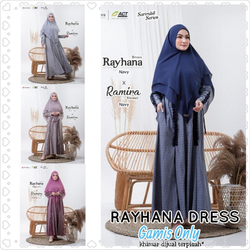 [Agen Resmi] YASMEERA RAYHANA DRESS MOM DEWASA GAMIS ONLY SARIMBIT LEBARAN IED