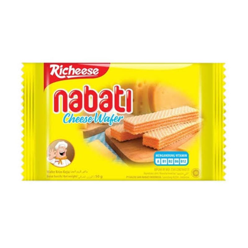 Jual Richeese Nabati Wafer Krim Keju 39g Shopee Indonesia