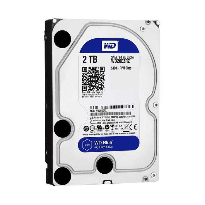 Harddisk PC WD BLUE 2TB WD20EZRZ Garansi Resmi