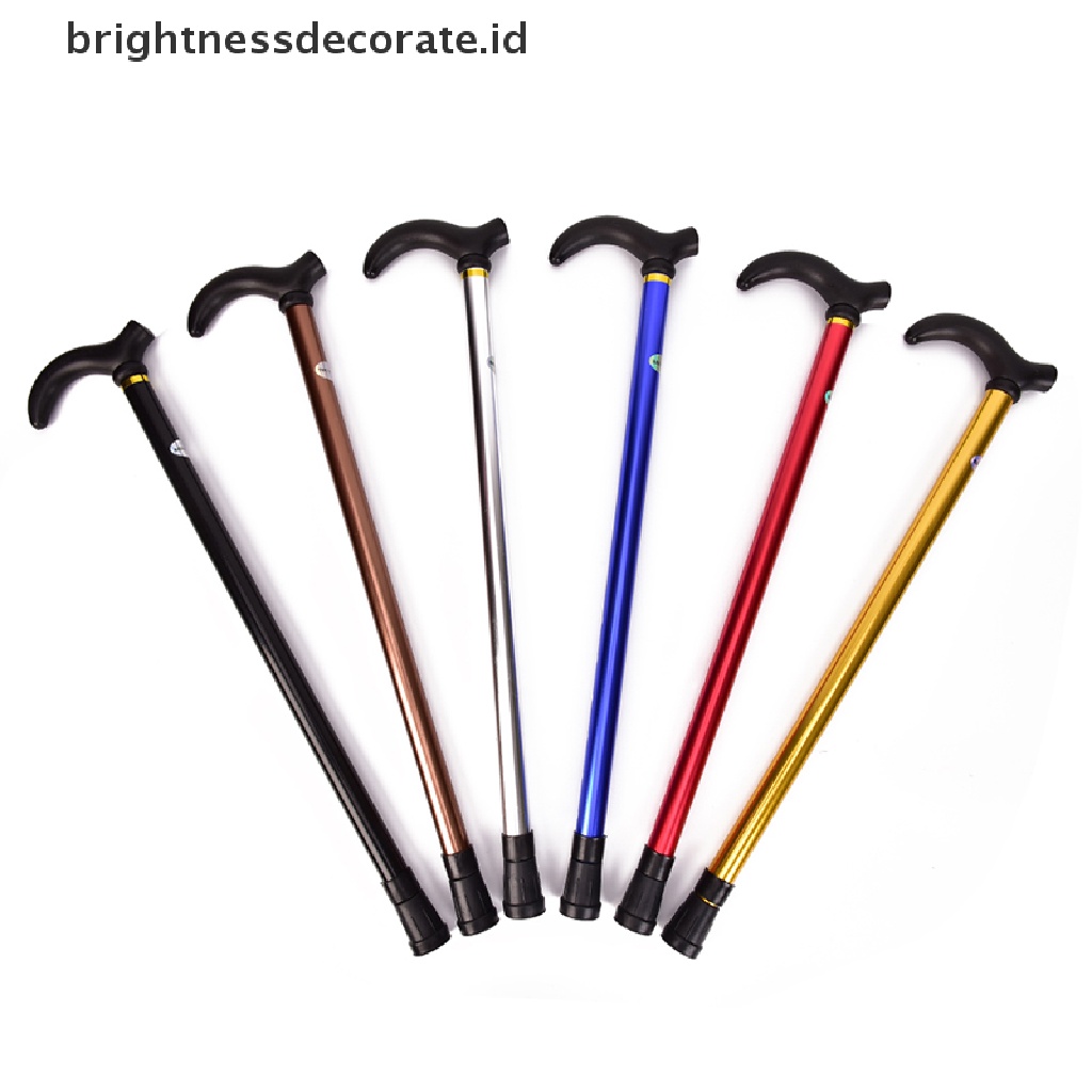 Tongkat Jalan Teleskopis Bahan Aluminum Karet