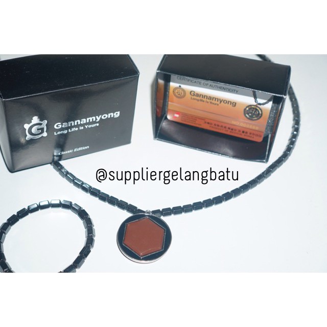 PROMO Kalung magnet LAFAZ ALLAH SILVER GANNAMYONG sertifikat ktp asli healthy bracelet aksesoris