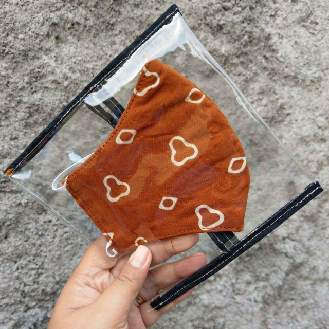 Masker Tye Die / Masker Motif Shibory 3 Lapis