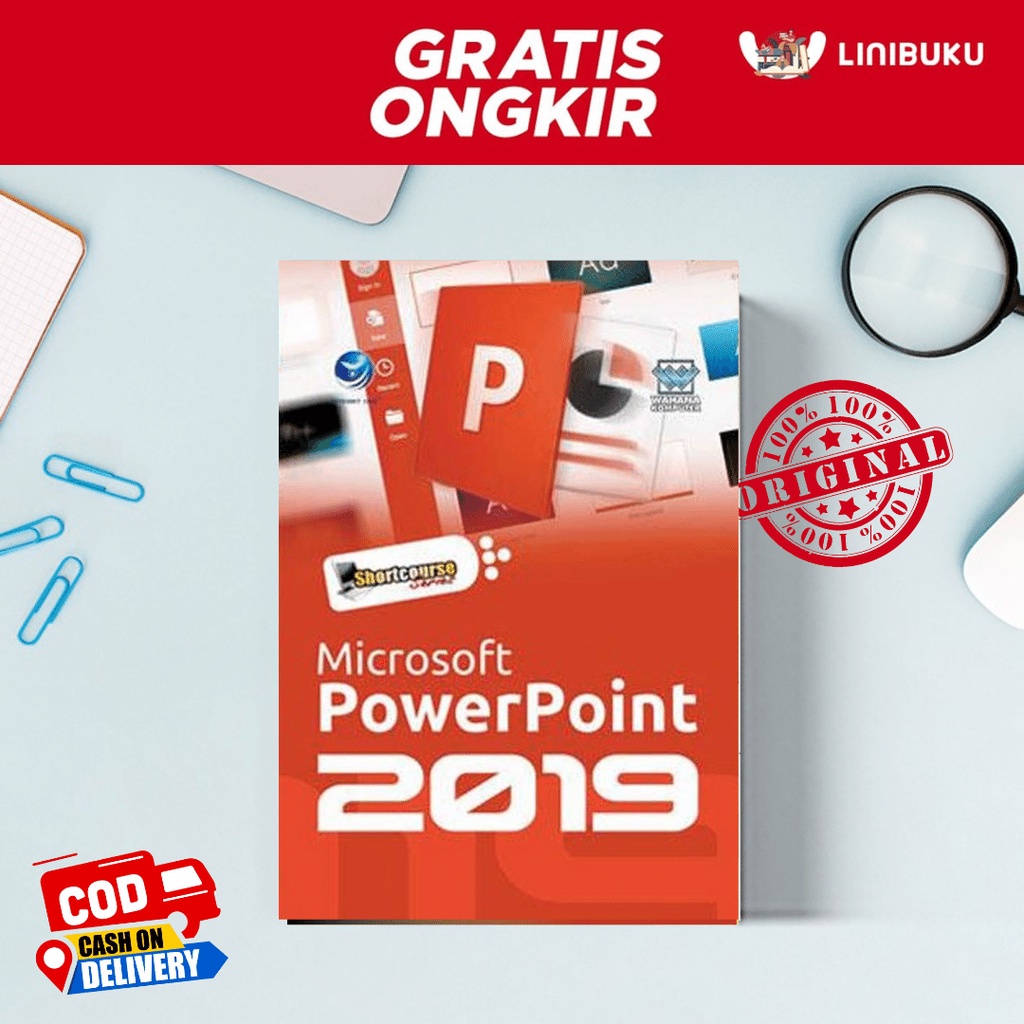 Buku Shortcource Series: Microsoft Powerpoint 2019 Wahana Komputer