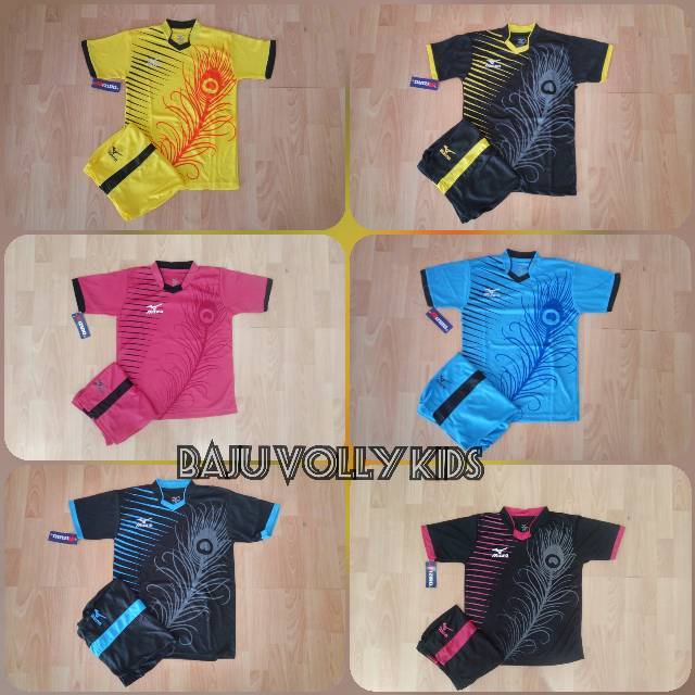 SEtelan  Baju olahraga Anak  jersey volly futsal junior kids   volly SD SMP MZ 02