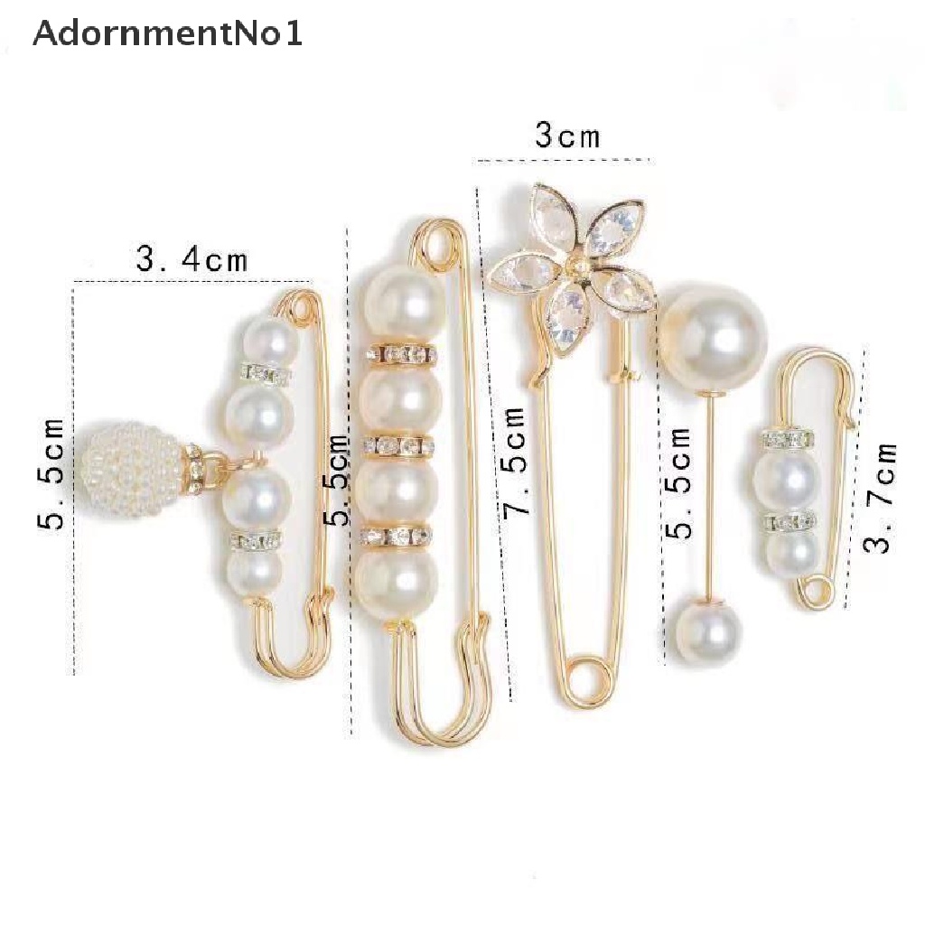 (AdornmentNo1) Bros / Pin Motif Bunga Aksen Mutiara + Hollow Untuk Aksesoris Wanita