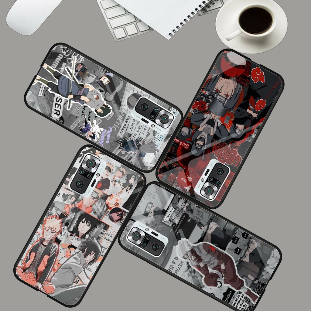 [M47] CASE GLOSSY XIAOMI REDMI NOTE 10S  NOTE 10 NOTE 10PRO TERBARU kesing kaca Case Glass - Case Ki