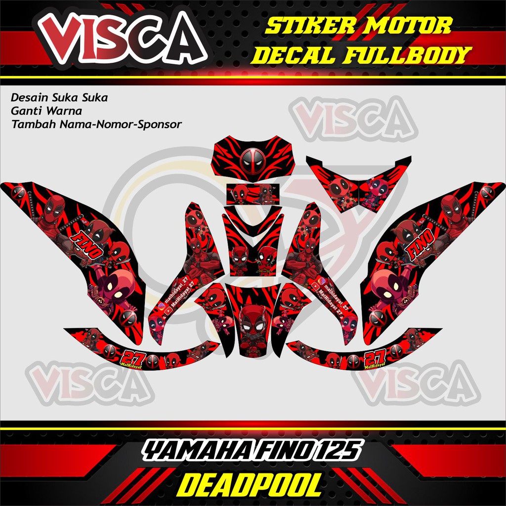 Stiker Motor Full Body Fino Stiker Variasi Motor Fino Stiker Motor