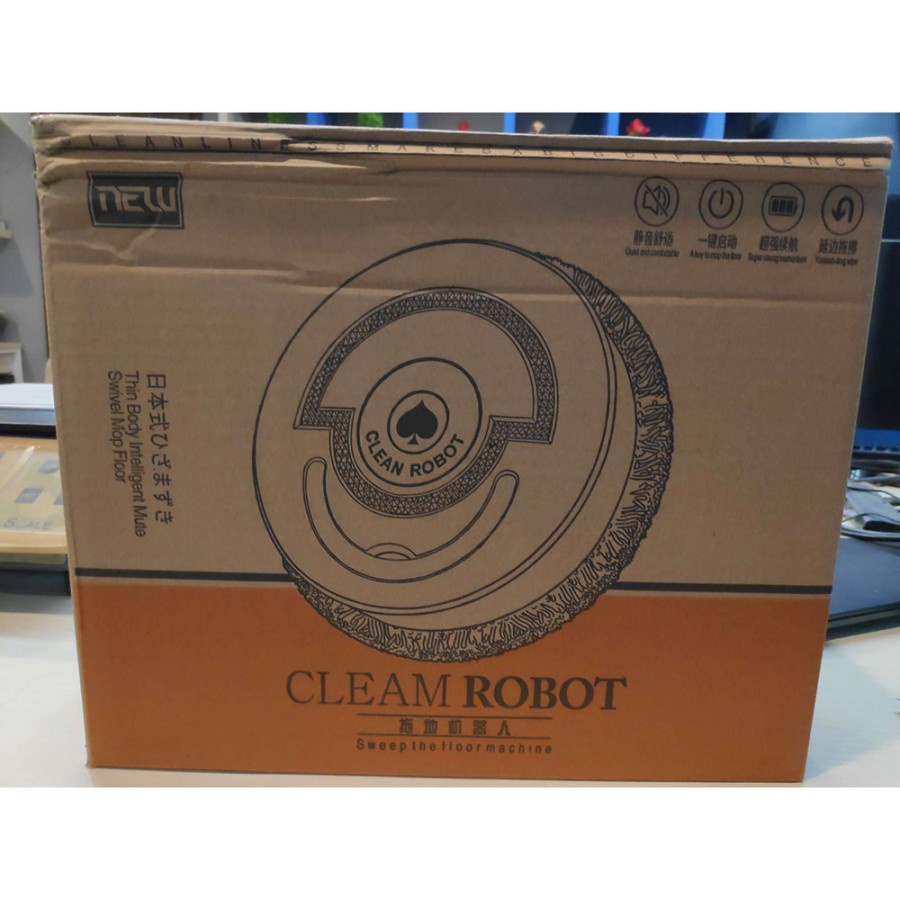 Clean Robot Intellegen Mopping Robot Mesin Pengepel Lantai - SDJ05 - White