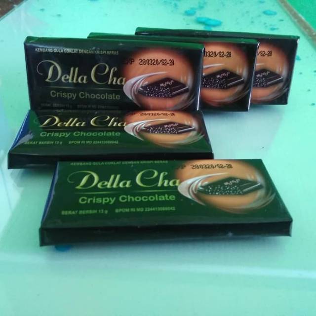 

Ukf5Pc6F4H (Kuliner.Kita) Della Cha Crispy Chocolate Isi 24Pc / Kotak