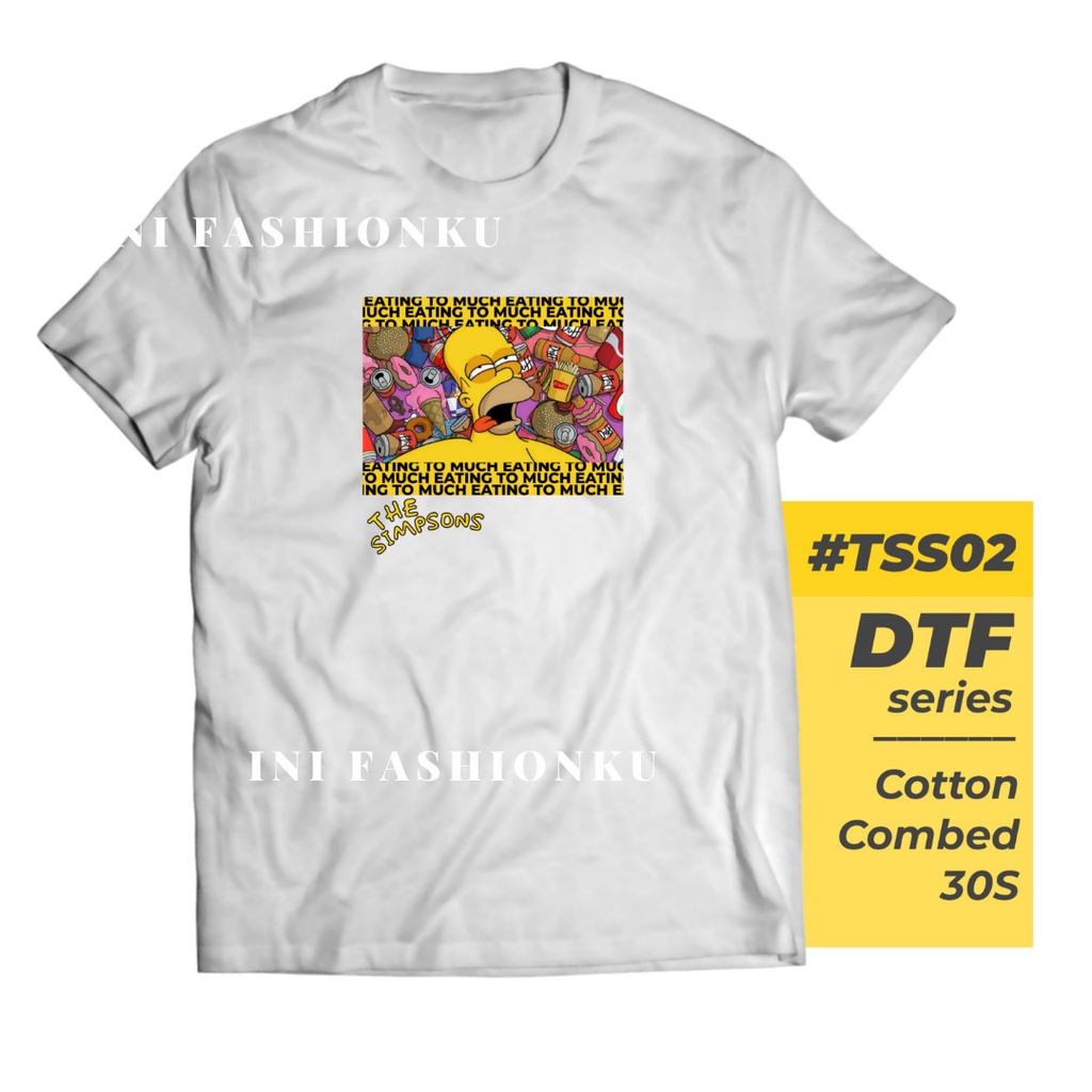 T-SHIRT KEKINIAN  DTF THE SIMPSONS UNISEX SERIES 02| BART SIMPSON TSS02 T-SHIRT FASHION| BAJU KAOS ATASAN UNISEX PRIA DAN WANITA