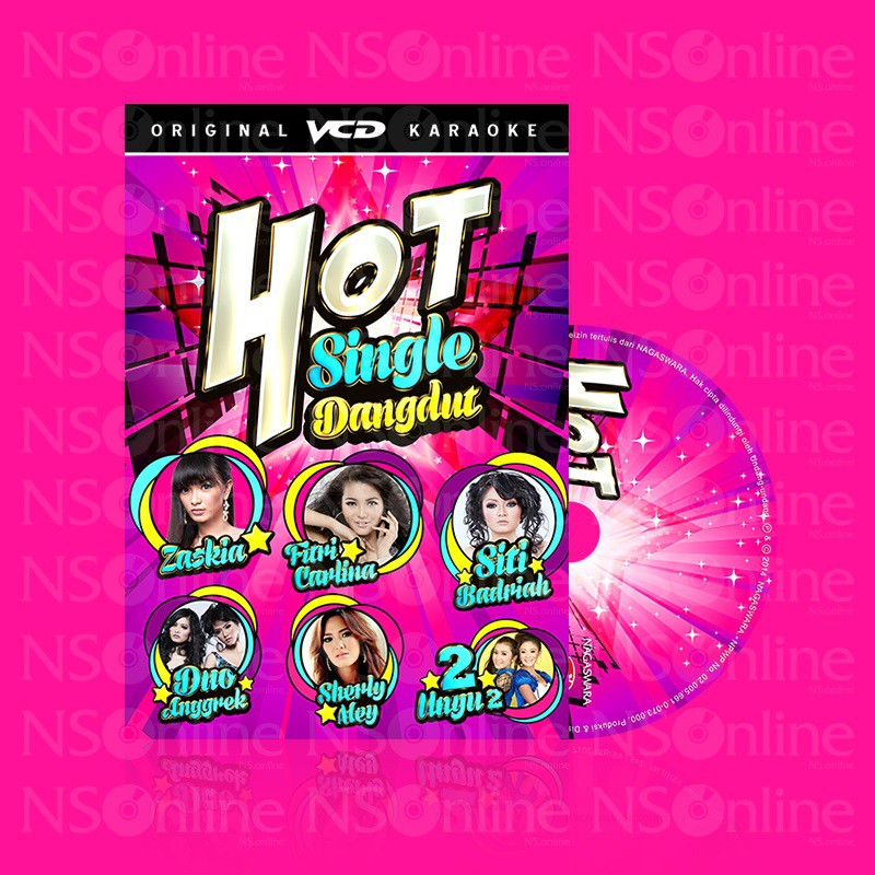 VCD KARAOKE ORIGINAL (ADA GAMBAR) - HOT SINGLE DANGDUT Vol.1