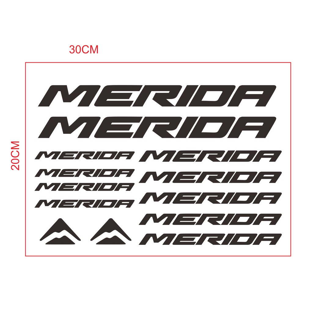 cutting sticker/stiker sepeda merida