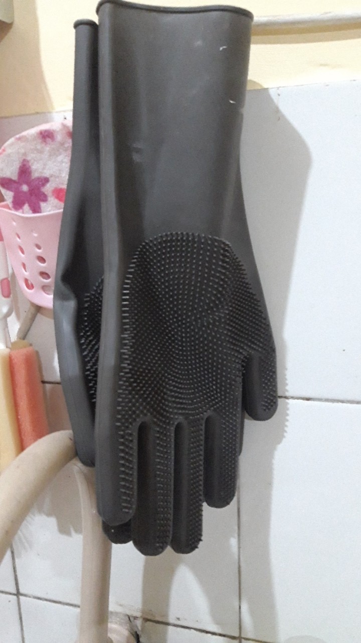 Silicone Dishwashing Gloves Magic Glove Sarung Tangan Cuci Piring