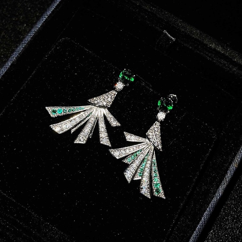 Anting Tusuk Sterling Silver 925 Desain Kerang Hijau Untuk Wanita