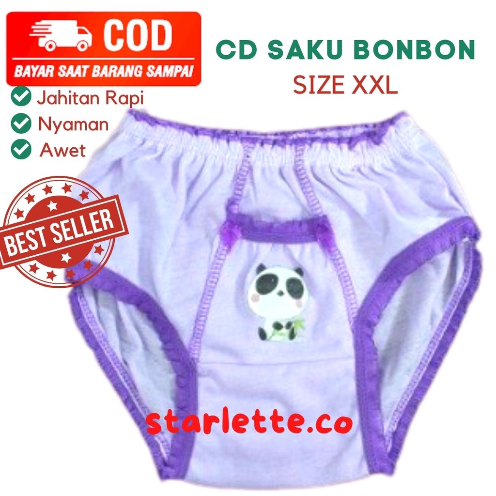 CD | Celana Dalam Anak Cewek 3 Bulan - 5 Tahun Saku Celana Dalam Anak Murah Kotobuki Ukuran S M L XL