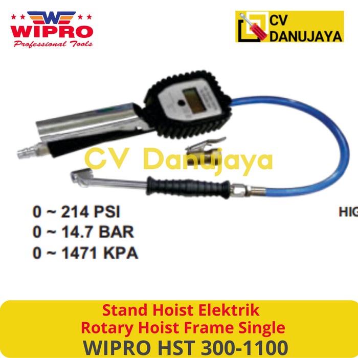 Digital Tire inflator 3in1 Alat ukur isi angin nitrogen HS 0001 WIPRO