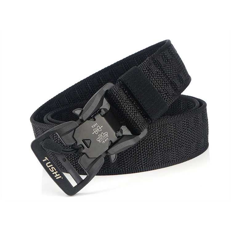 (BISA COD) FTIHSHPHSSEE Tali Ikat Pinggang Canvas Army Military Tactical 125cm - B0003