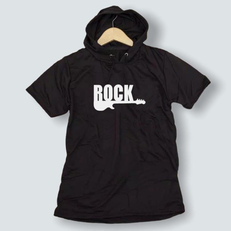 Kaos Hoodie Lengan Pendek Pria / Baju Kupluk Pria / Kaos Bertopi Lengan Pendek / Kaos Pria