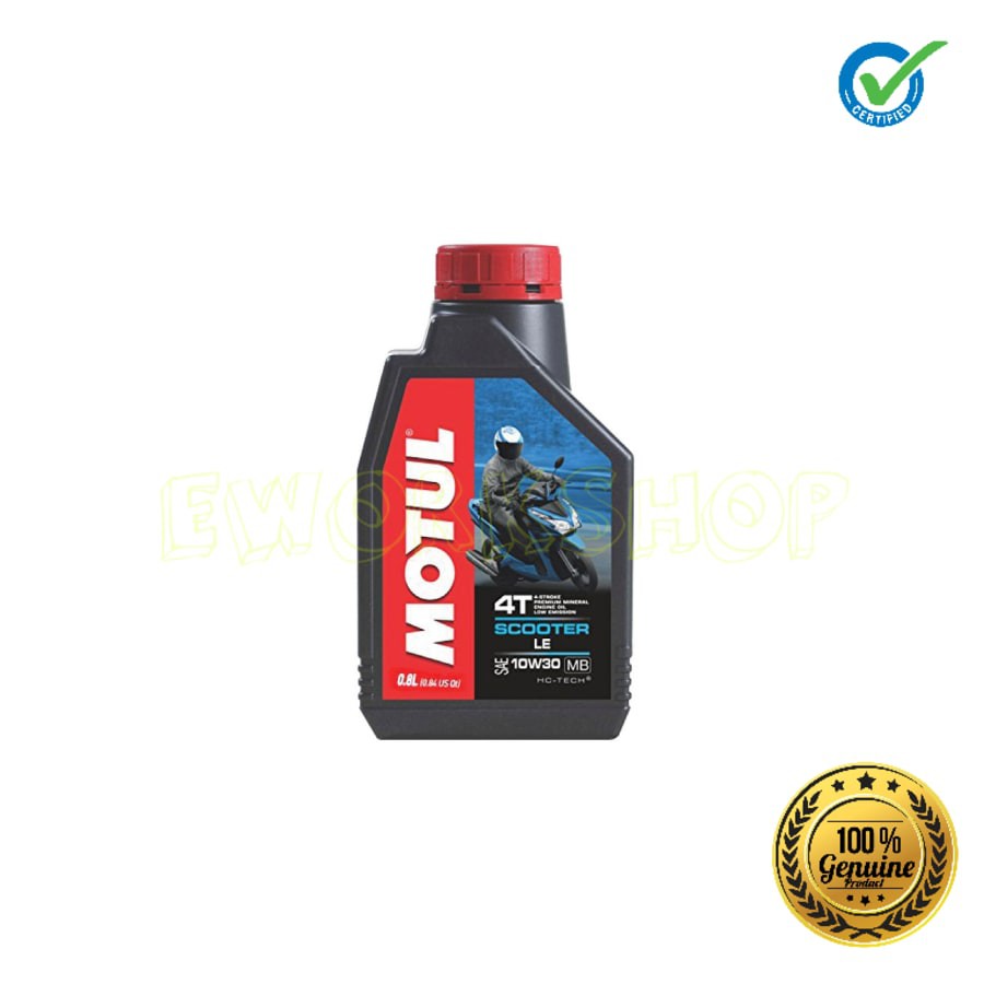 OLI MOTUL MATIC SCOOTER LE 4T 10W30 0,8 L 100% Original Product