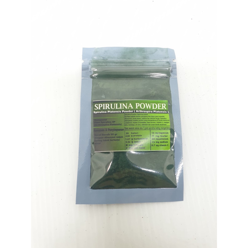 SPIRULINA BUBUK 5gr  spirulina plantesis untuk ikan hias
