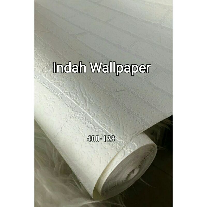 Wallpaper Dinding Bata Putih Emboss Timbul Murah