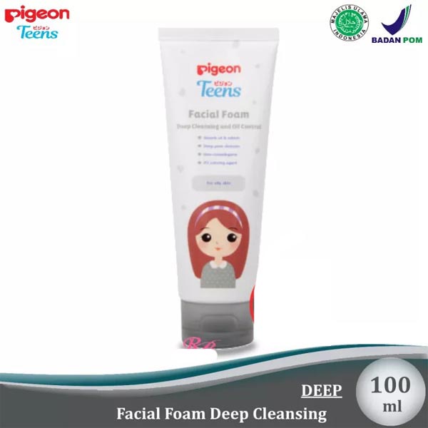 [SABUN WAJAH BERJERAWAT &amp; BERMINYAK]  Pigeon Teens Facial Foam Deep Cleansing &amp; Oil Control 40gr | 100gr_Cerianti